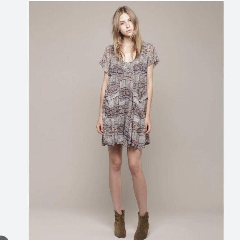 Isabel Marant Silk Dress Size US 12 Babydoll Style Elegant Boho